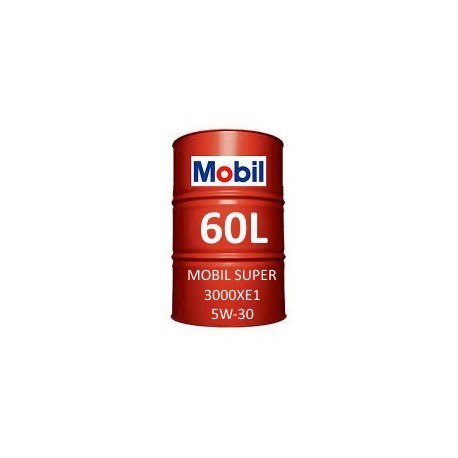 Mobil Super 3000 XE1 5W-30 60L barrel